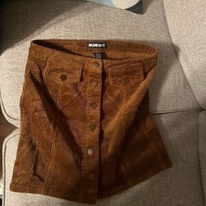 Blue Spice Brown Skirt